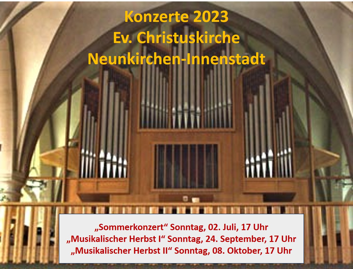 NK - Konzerte in der Christuskirche