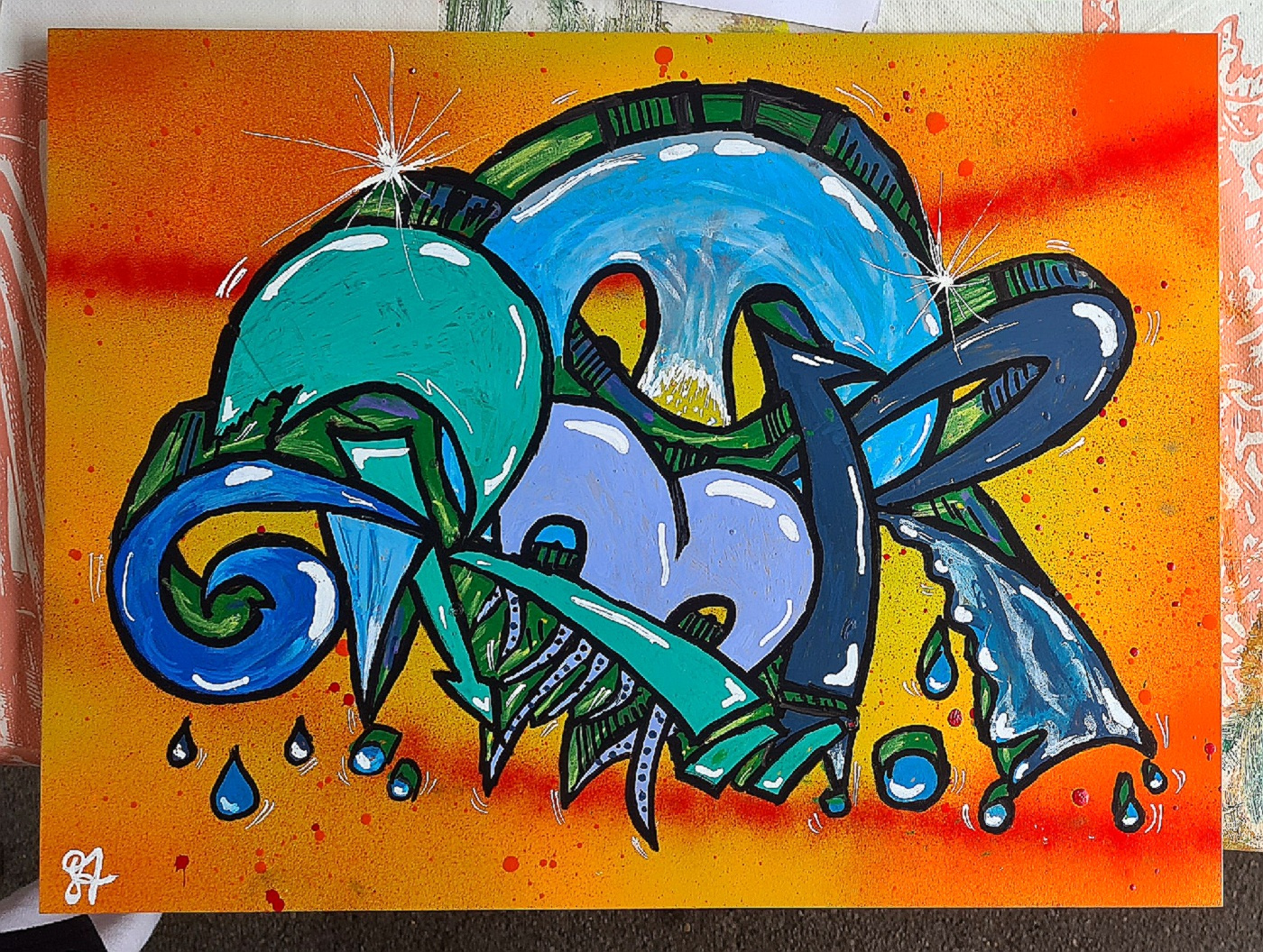 Graffiti - Workshop 2022 im Martin-Luther-Haus Furpach