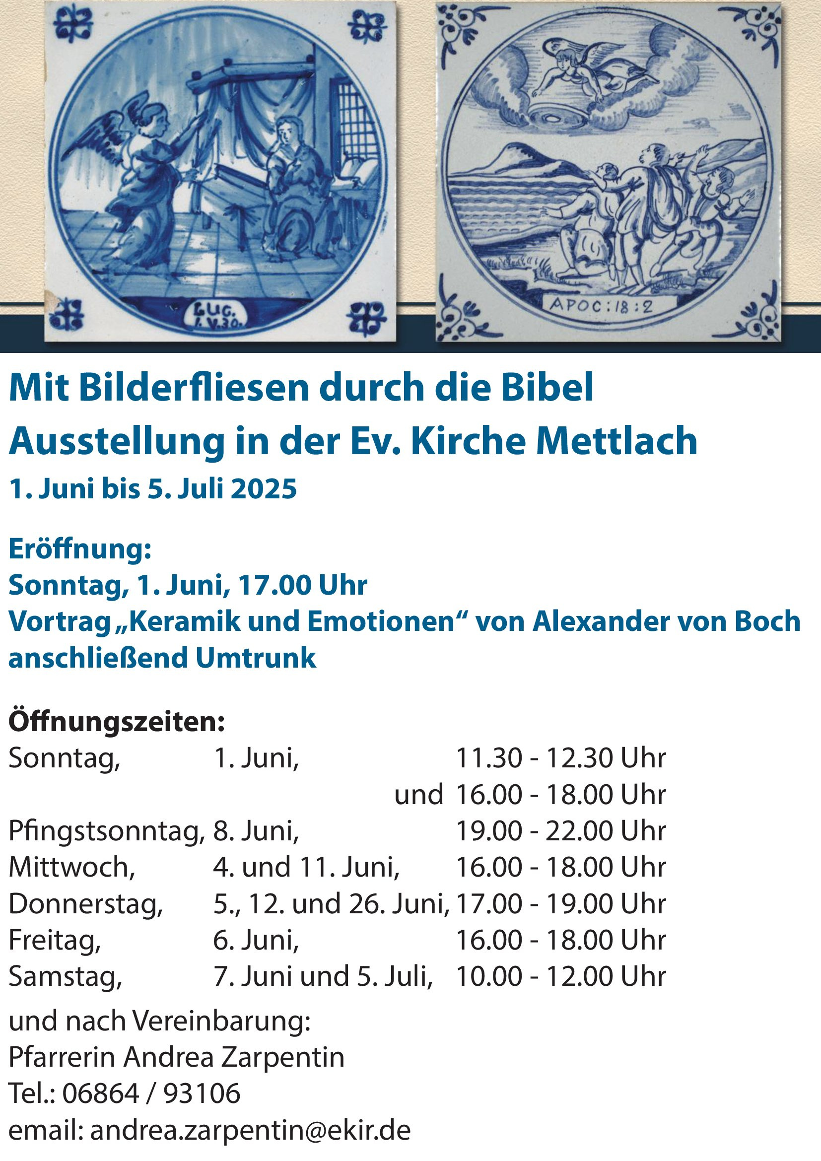 Mit Bilderfliesen durch die Bibel