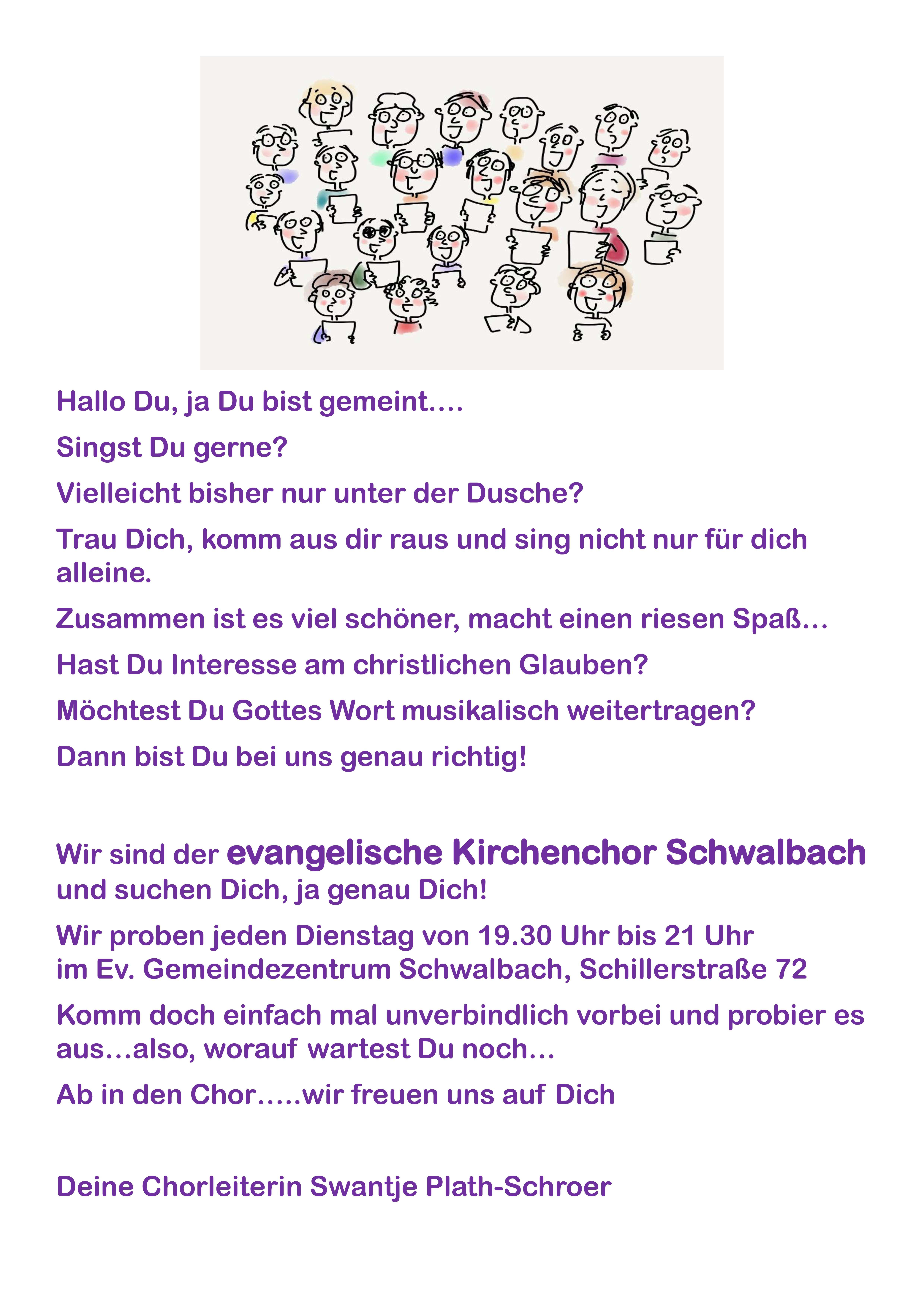 Chorsängerwerbung