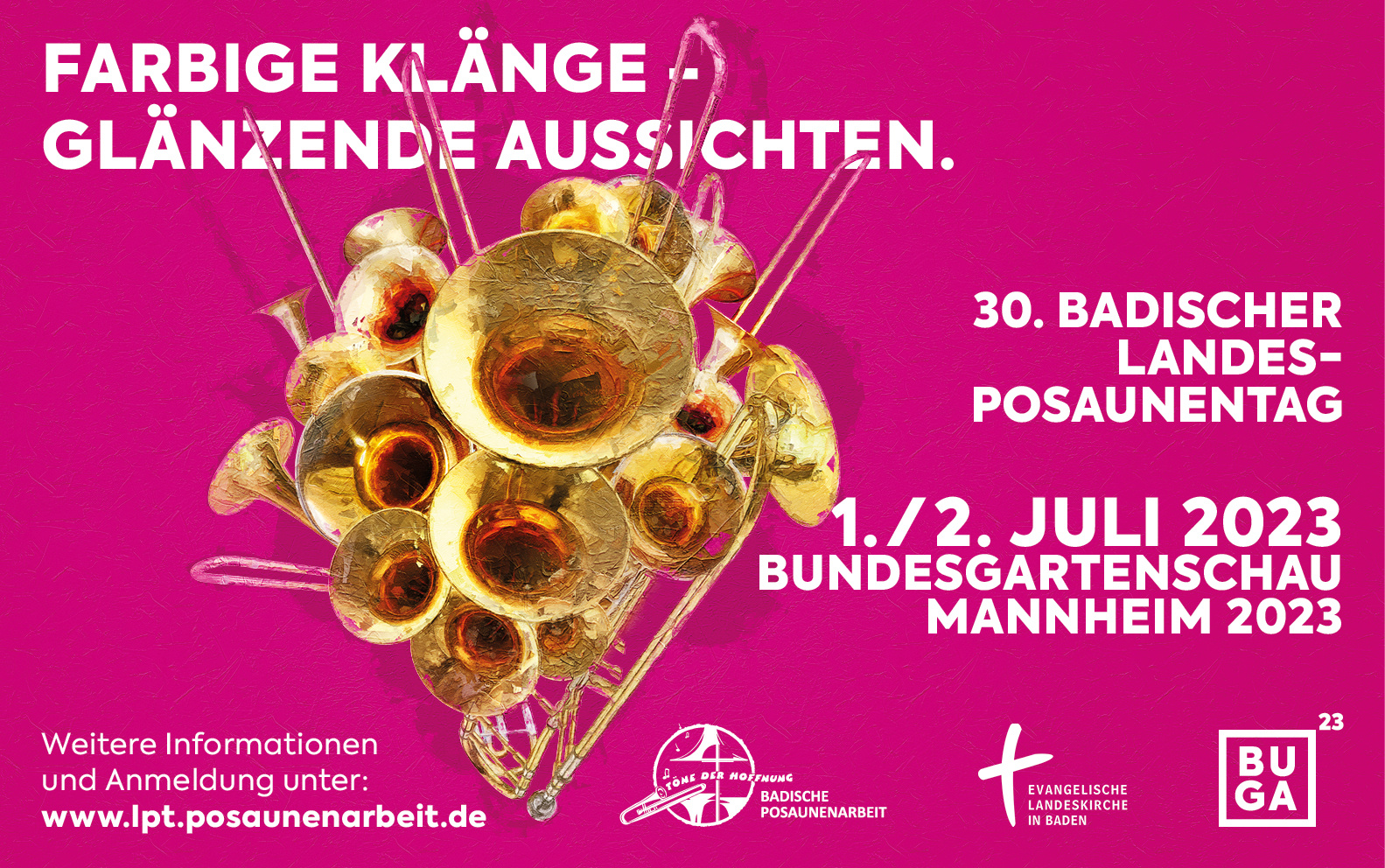 Unser Posaunenchor am 1. und 2. Juli bei der  Bundesgartenschau Mannheim